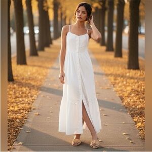 Nwt Z Supply Citadelle embroidered linen Maxi Dress